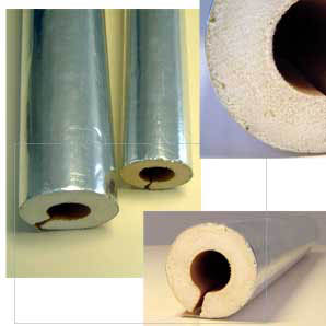 pipe insulation coated with aluminium